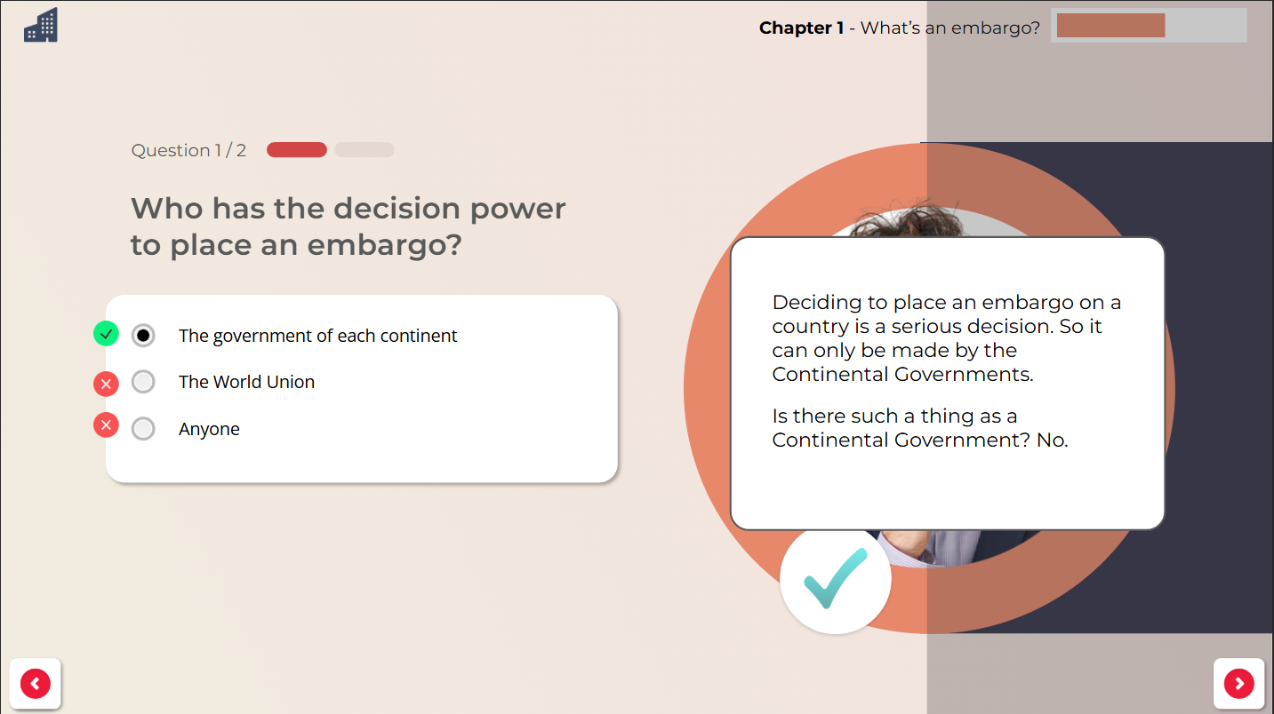 Question feedback